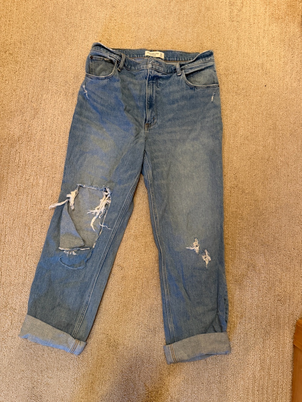 Abercrombie & Fitch Light Blue Slim Straight Jeans